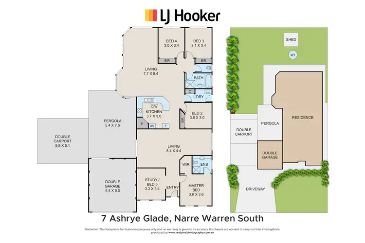 Floorplan of Homely house listing, 7 Ashrye Glade, Narre Warren South VIC 3805