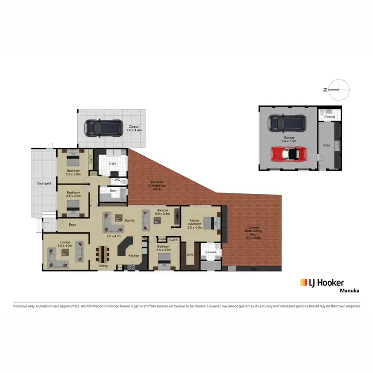 Floorplan of Homely house listing, 15 Campaspe Circuit, Kaleen ACT 2617