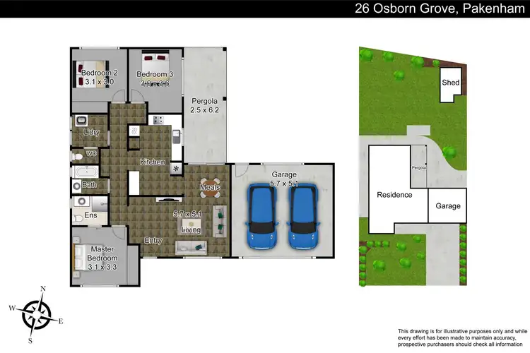 Floorplan of Homely house listing, 26 Osborn Grove, Pakenham VIC 3810
