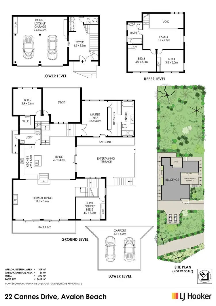 Floorplan of Homely house listing, 22 Cannes Drive, Avalon Beach NSW 2107