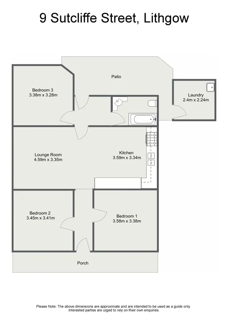 Floorplan of Homely house listing, 9 Sutcliffe Street, Lithgow NSW 2790