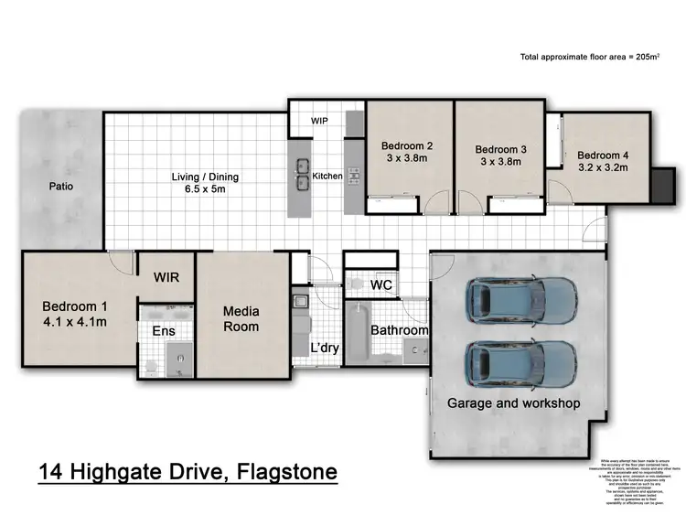 Floorplan of Homely house listing, 14 Highgate Drive, Flagstone QLD 4280