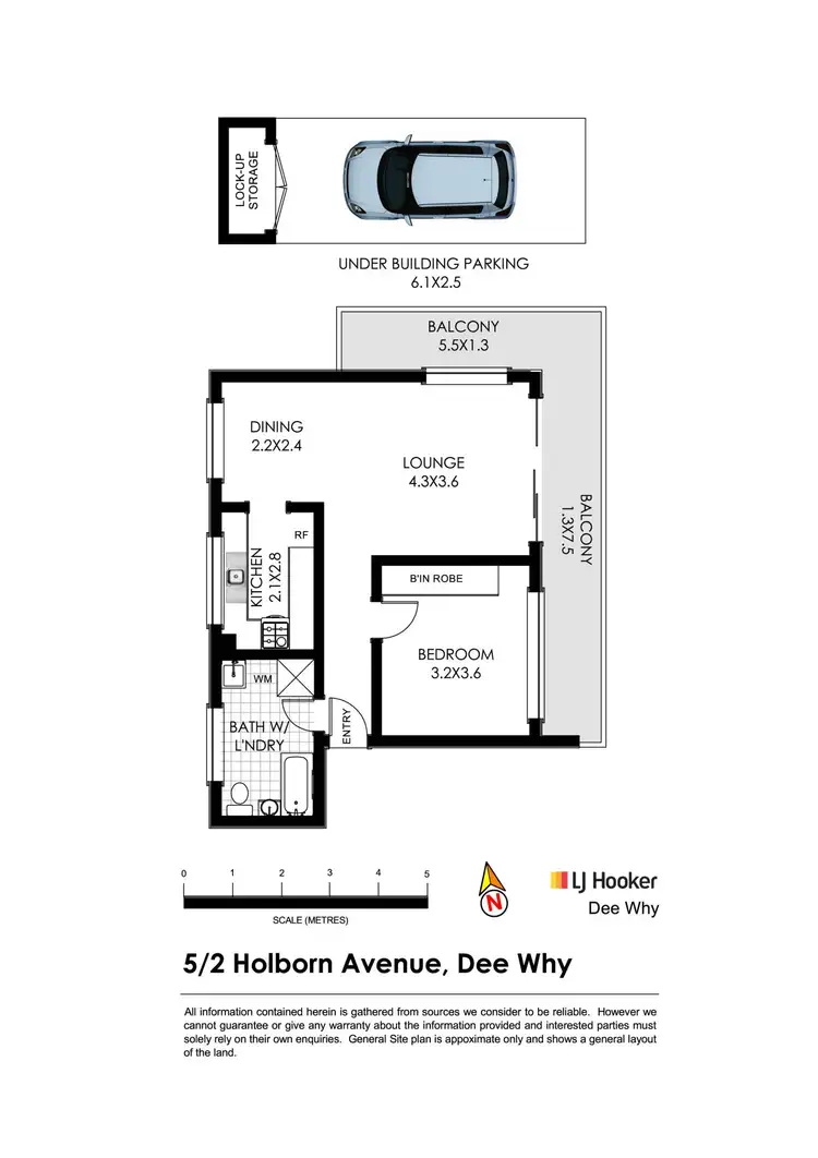 Floorplan of Homely apartment listing, 5/2 Holborn Avenue, Dee Why NSW 2099
