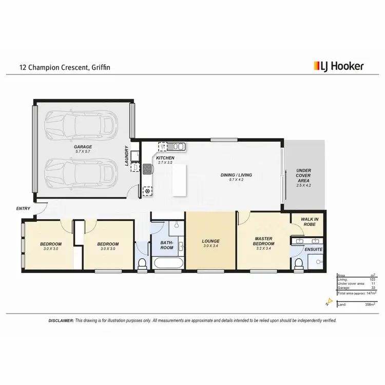 Floorplan of Homely house listing, 12 Champion Crescent, Griffin QLD 4503