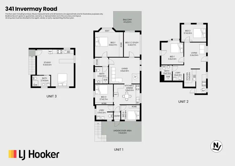 Floorplan of Homely house listing, 341 Invermay Road, Mowbray TAS 7248