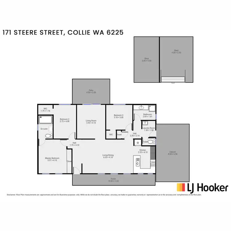 Floorplan of Homely house listing, 171 Steere Street, Collie WA 6225
