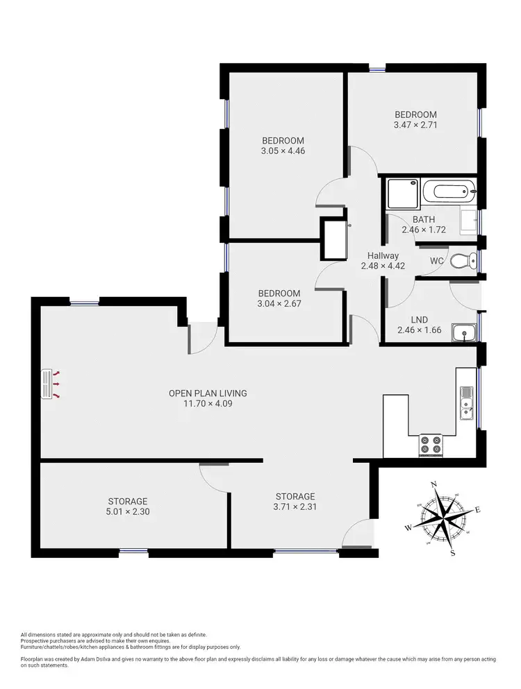 Floorplan of Homely house listing, 20 Landers Circle, Rokeby TAS 7019