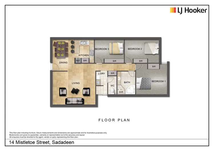 Floorplan of Homely house listing, 14 Mistletoe Street, Sadadeen NT 870