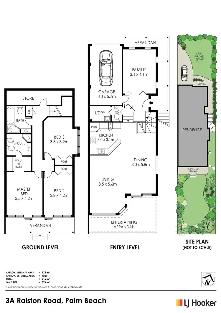 Floorplan of Homely townhouse listing, 3A Ralston Road, Palm Beach NSW 2108
