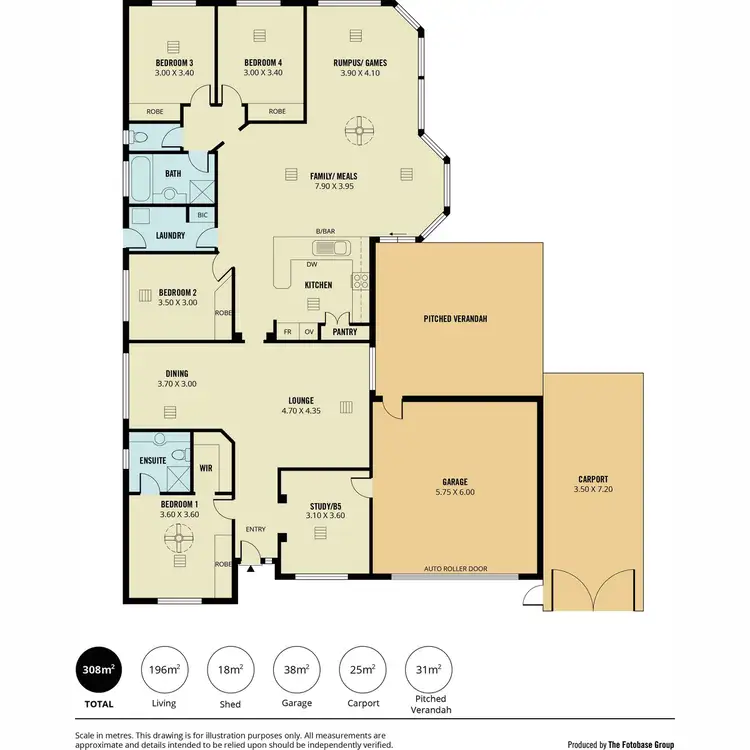 Floorplan of Homely house listing, 8 Portsmouth Parade, Gulfview Heights SA 5096