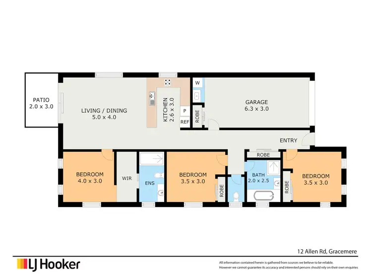 Floorplan of Homely house listing, 12 Allen Road, Gracemere QLD 4702