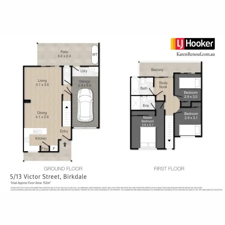 Floorplan of Homely townhouse listing, 5/13 Victor Street, Birkdale QLD 4159