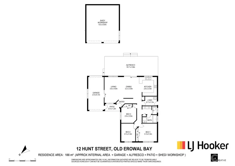 Floorplan of Homely house listing, 12 Hunt Street, Old Erowal Bay NSW 2540