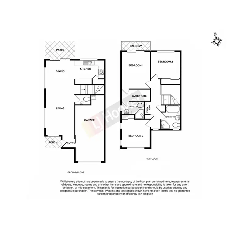 Floorplan of Homely townhouse listing, 32/407 Warrigal Road, Eight Mile Plains QLD 4113