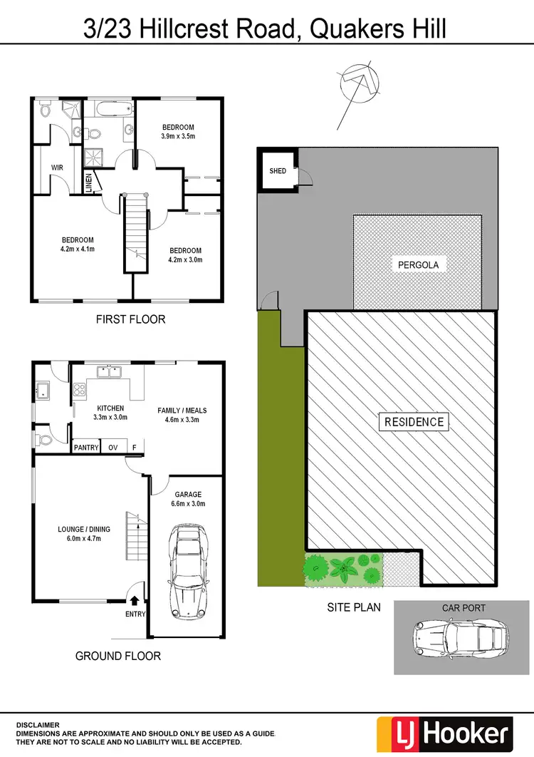 Floorplan of Homely townhouse listing, 3/23 Hillcrest Road, Quakers Hill NSW 2763