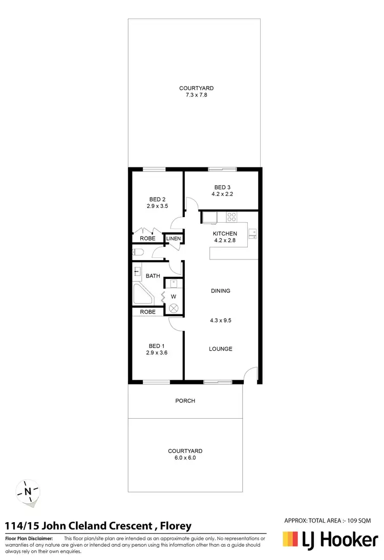 Floorplan of Homely unit listing, 114/15 John Cleland Crescent, Florey ACT 2615