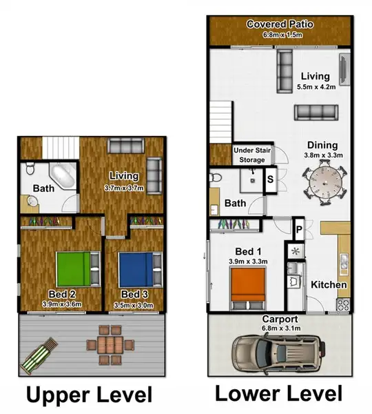 Floorplan of Homely villa listing, 6 Nirvana/25 Langley Road, Port Douglas QLD 4877
