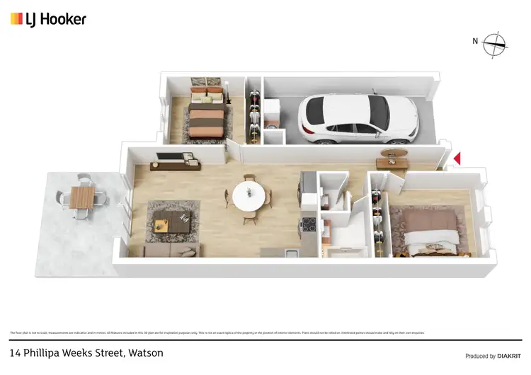 Floorplan of Homely house listing, 14 Phillipa Weeks Street, Watson ACT 2602