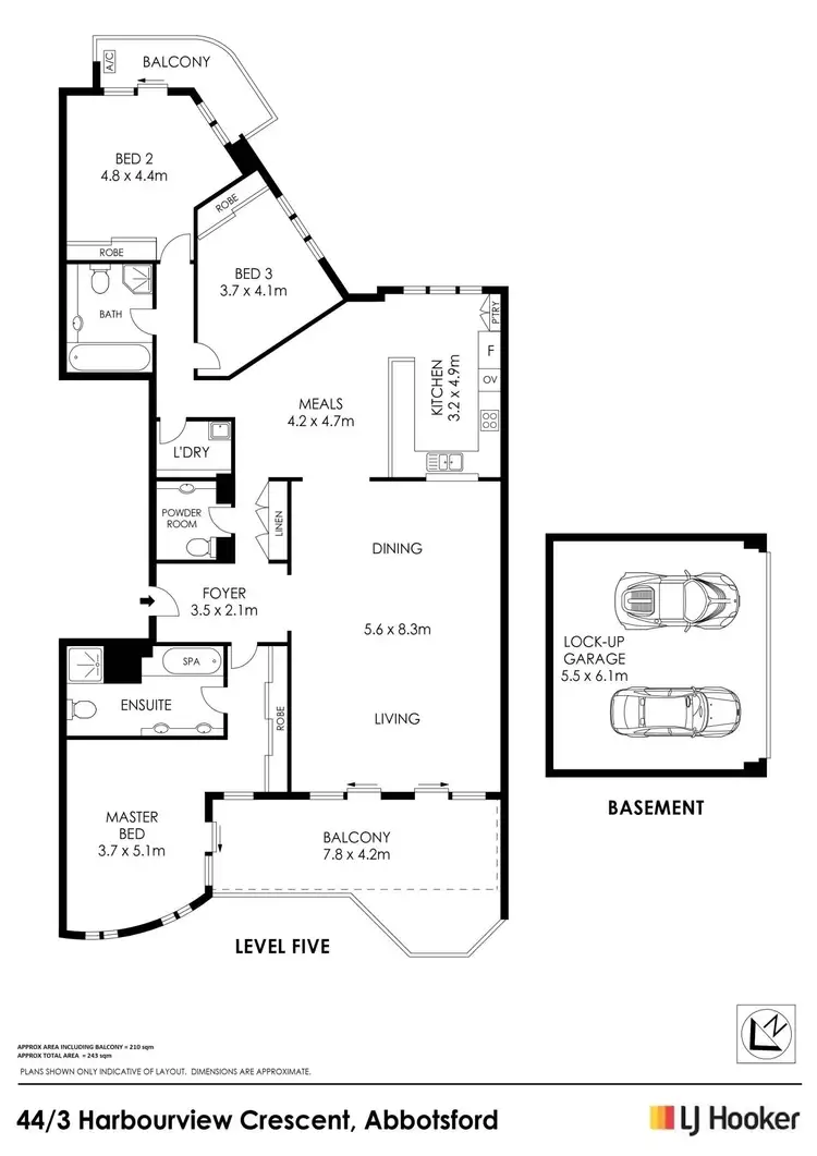 Floorplan of Homely apartment listing, 44/3 Harbourview Crescent, Abbotsford NSW 2046