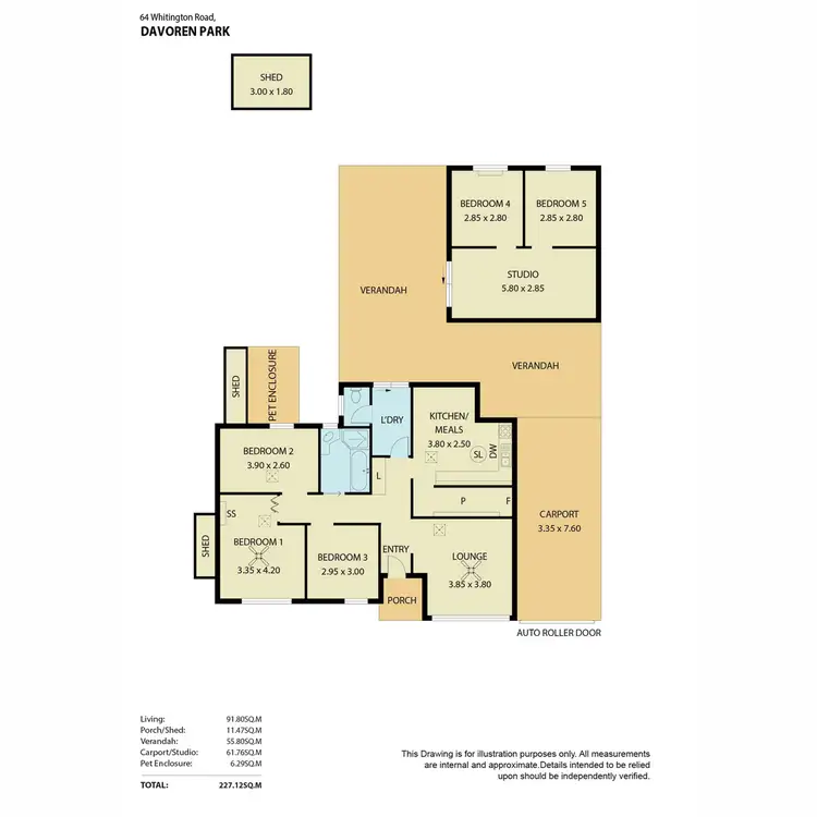 Floorplan of Homely house listing, 64 Whitington Road, Davoren Park SA 5113