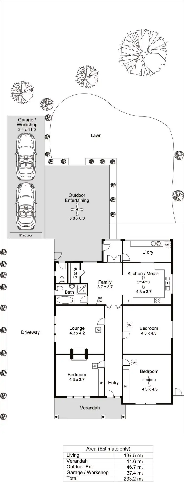 Floorplan of Homely house listing, 43 Glen Lossie Street, Woodville South SA 5011