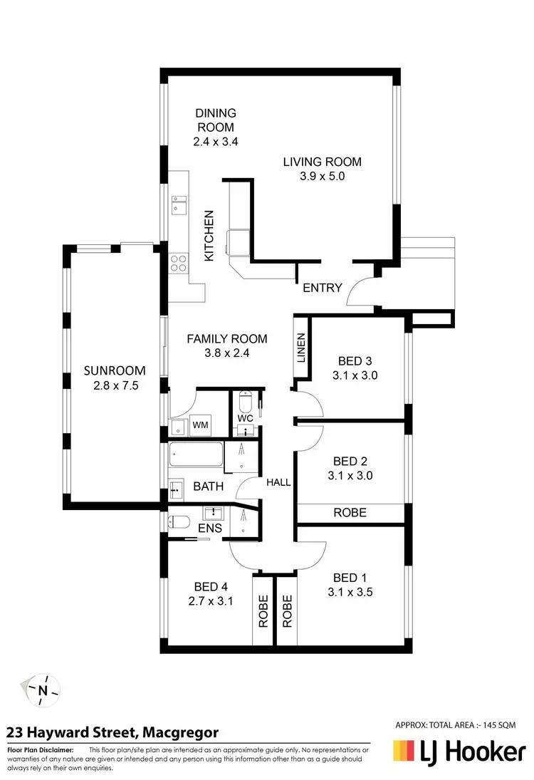Floorplan of Homely house listing, 23 Hayward Street, Macgregor ACT 2615