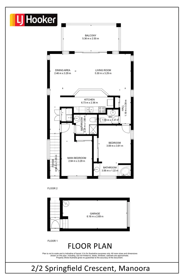 Floorplan of Homely unit listing, 2/2-4 Springfield Crescent, Manoora QLD 4870