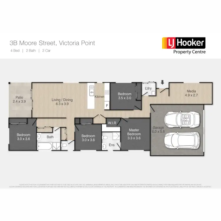 Floorplan of Homely house listing, 3B Moore Street, Victoria Point QLD 4165