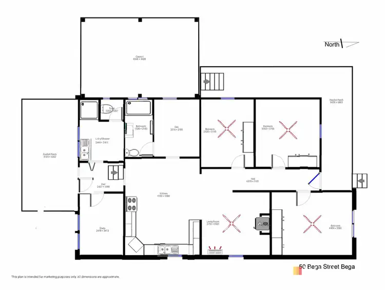 Floorplan of Homely house listing, 50 Bega Street, Bega NSW 2550
