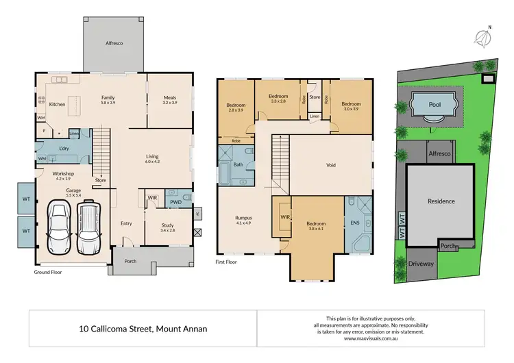 Floorplan of Homely house listing, 10 Callicoma Street, Mount Annan NSW 2567