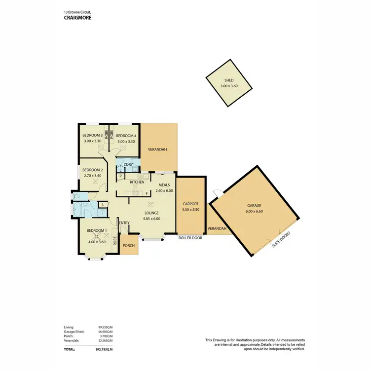 Floorplan of Homely house listing, 13 Browne Circuit, Craigmore SA 5114