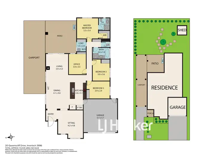 Floorplan of Homely house listing, 12 Queenscliff Drive, Inverloch VIC 3996