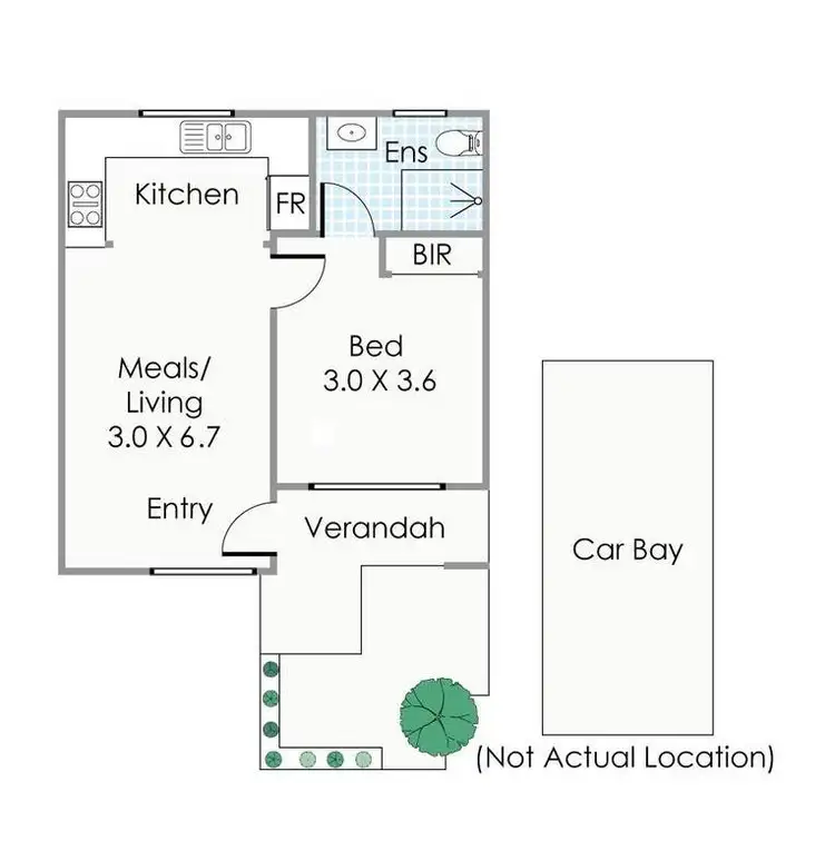 Floorplan of Homely unit listing, 2/1 Jersey Street, Jolimont WA 6014