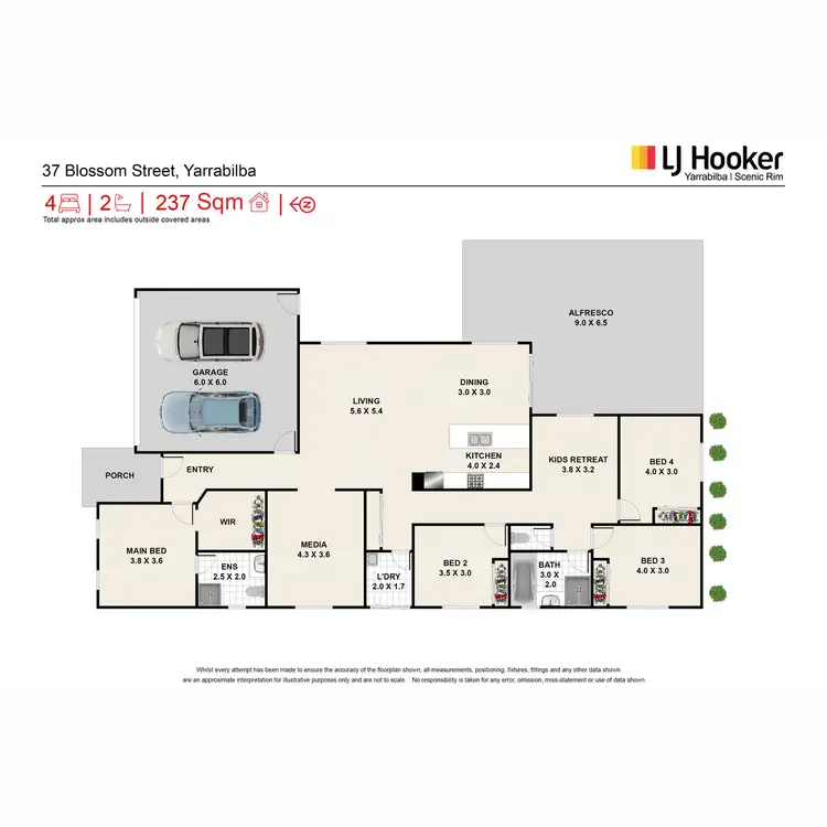 Floorplan of Homely house listing, 37 Blossom Street, Yarrabilba QLD 4207