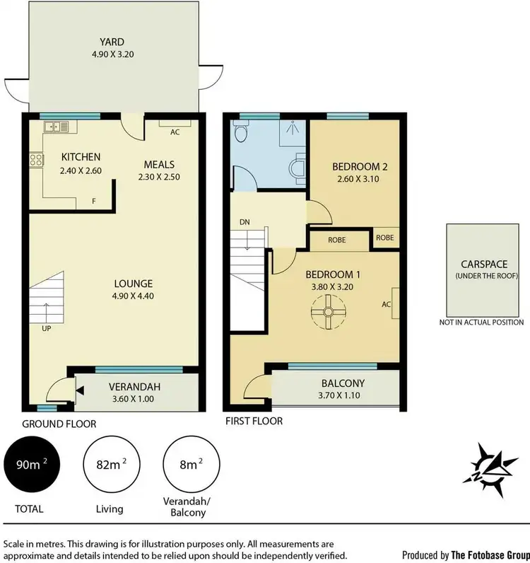 Floorplan of Homely unit listing, 6/1 Gore Street, Glenelg North SA 5045