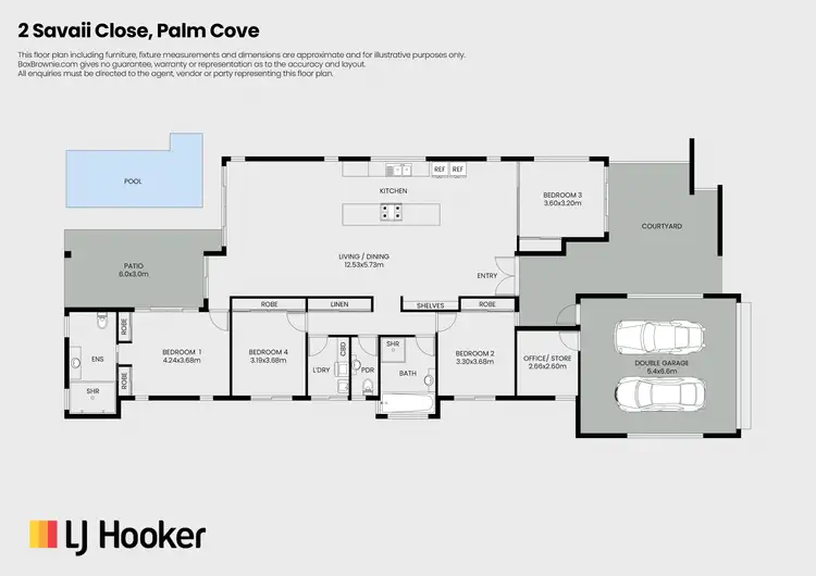 Floorplan of Homely house listing, 2 Savaii Close, Palm Cove QLD 4879