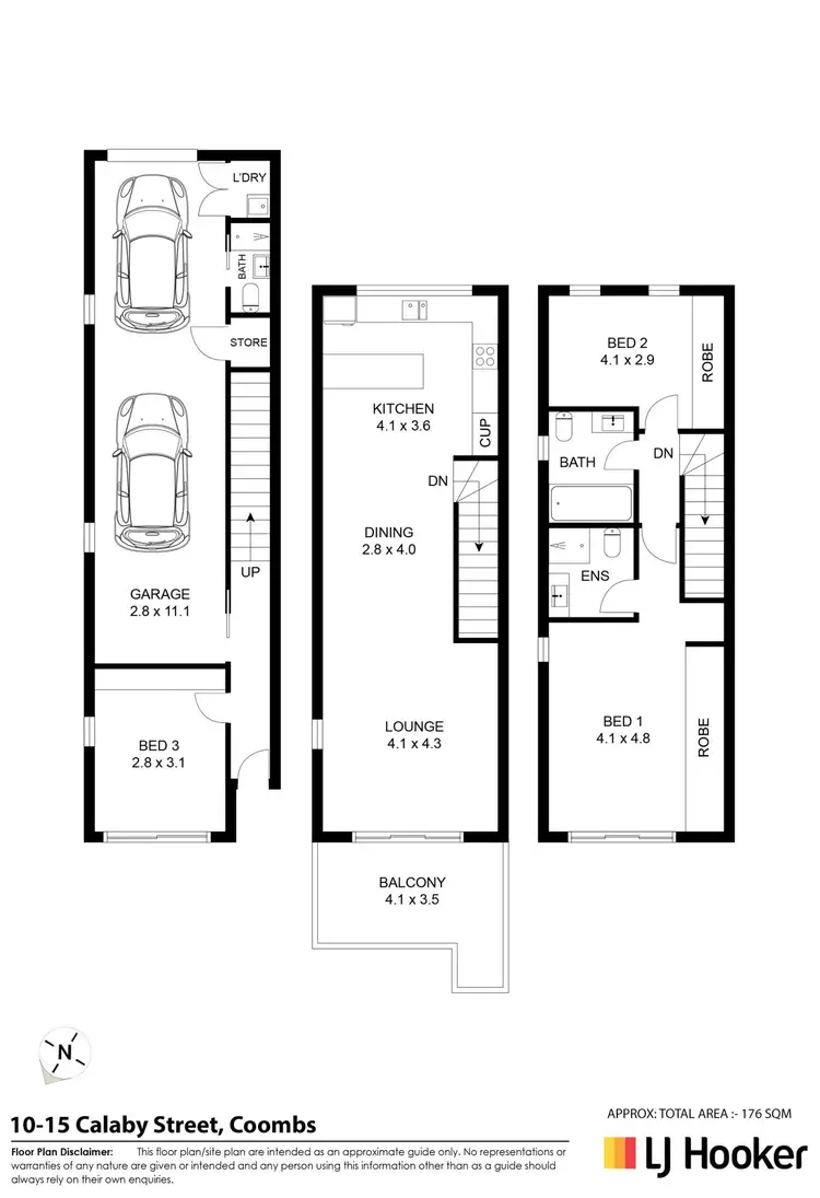 Floorplan of Homely townhouse listing, 10/15 Calaby Street, Coombs ACT 2611
