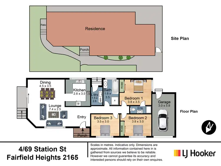 Floorplan of Homely villa listing, 4/69 Station Street, Fairfield Heights NSW 2165