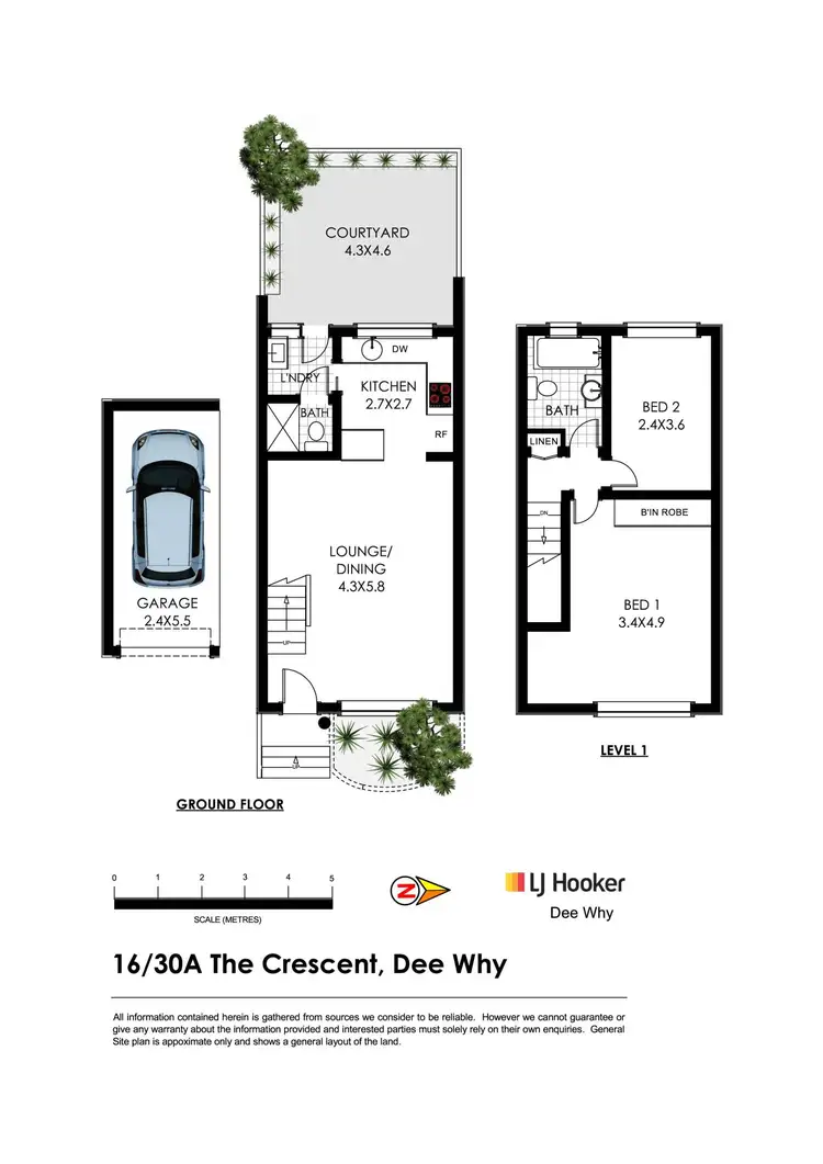 Floorplan of Homely townhouse listing, 16/30A The Crescent, Dee Why NSW 2099