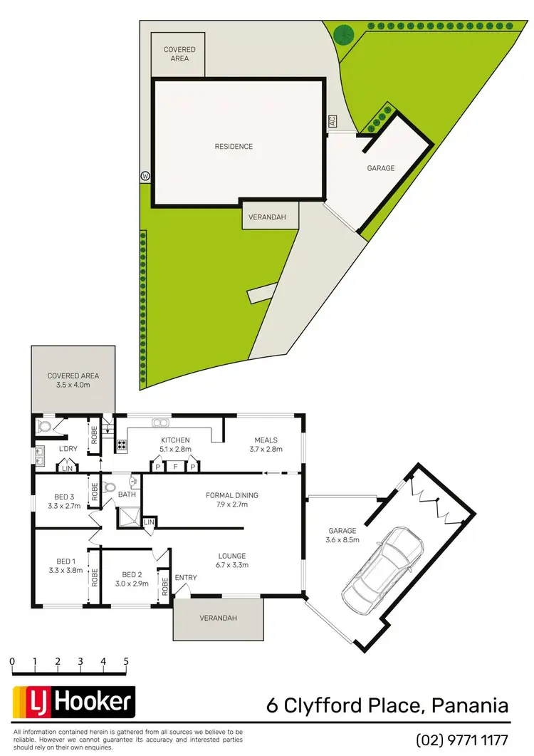 Floorplan of Homely house listing, 6 Clyfford Place, Panania NSW 2213