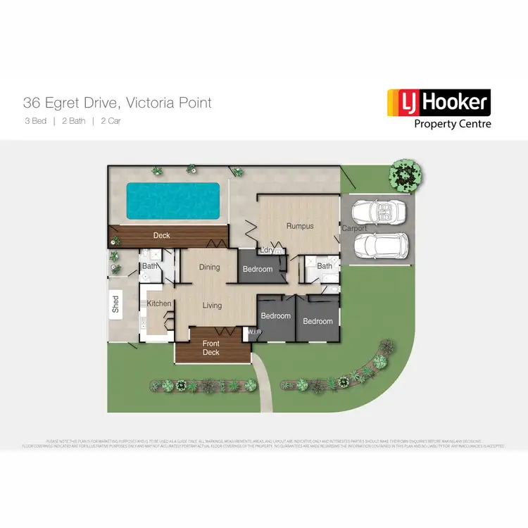 Floorplan of Homely house listing, 36 Egret Drive, Victoria Point QLD 4165