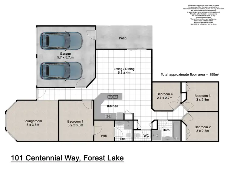 Floorplan of Homely house listing, 101 Centennial Way, Forest Lake QLD 4078