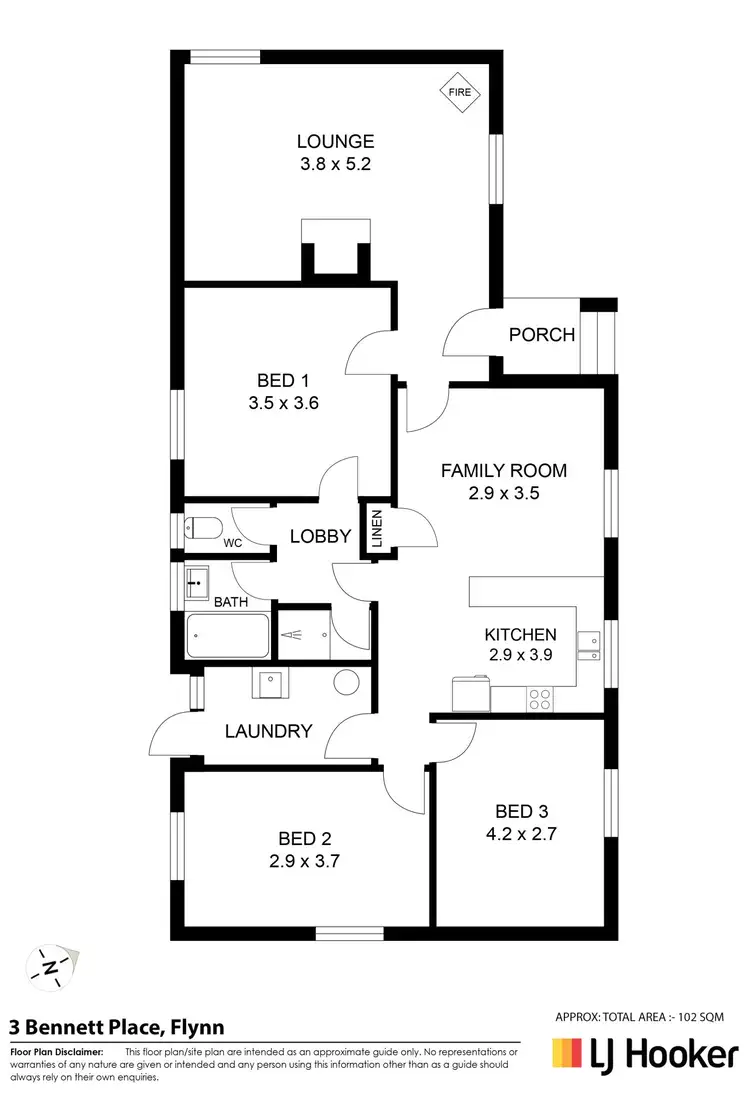 Floorplan of Homely house listing, 3 Bennett Place, Flynn ACT 2615