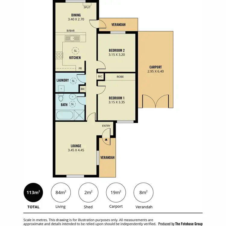 Floorplan of Homely villa listing, 14 Nella Dan Court, Greenwith SA 5125