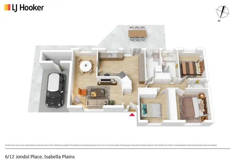 Floorplan of Homely townhouse listing, 6/12 Jondol Place, Isabella Plains ACT 2905