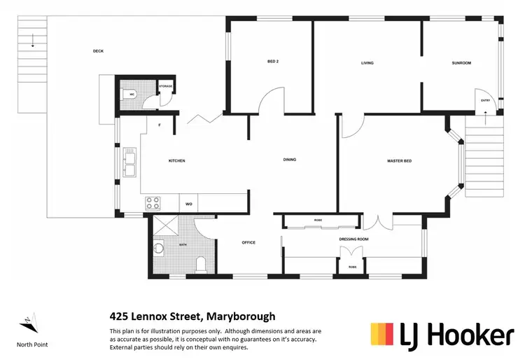 Floorplan of Homely house listing, 425 Lennox Street, Maryborough QLD 4650