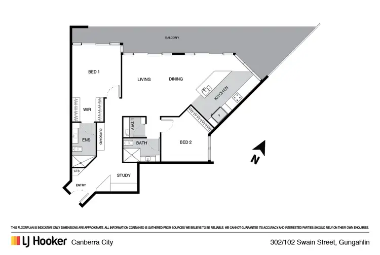 Floorplan of Homely apartment listing, 302/102 Swain Street, Gungahlin ACT 2912