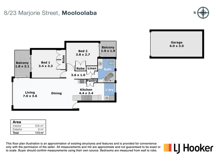 Floorplan of Homely unit listing, 8/23 Marjorie Street, Mooloolaba QLD 4557
