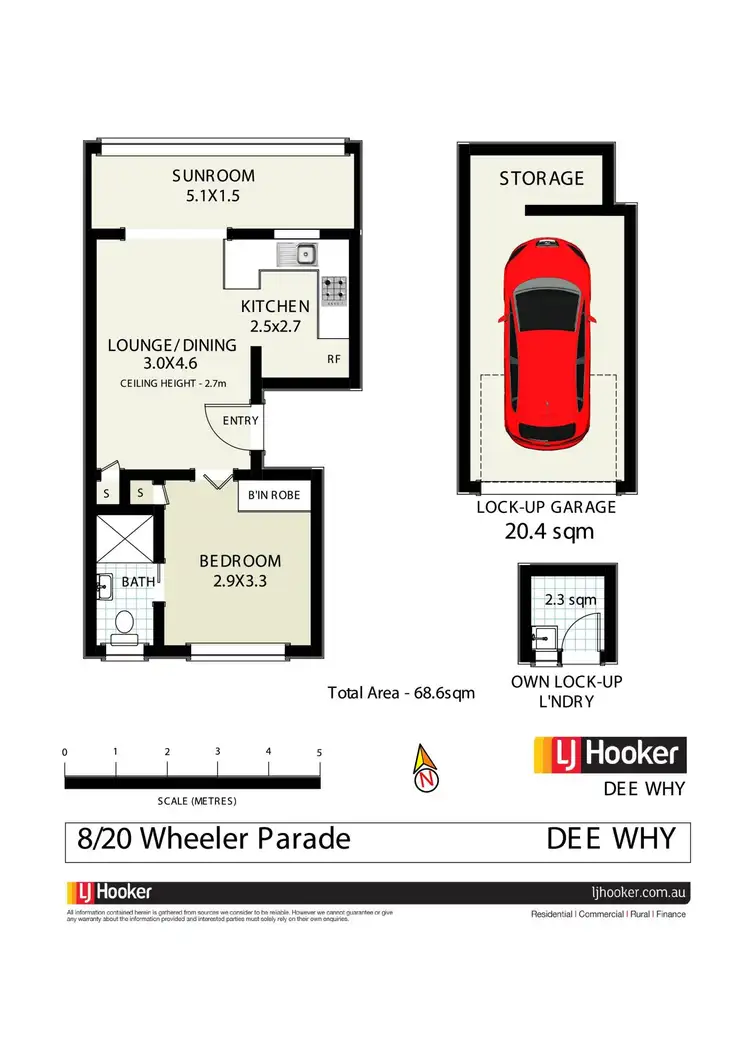 Floorplan of Homely apartment listing, 8/20 Wheeler Parade, Dee Why NSW 2099