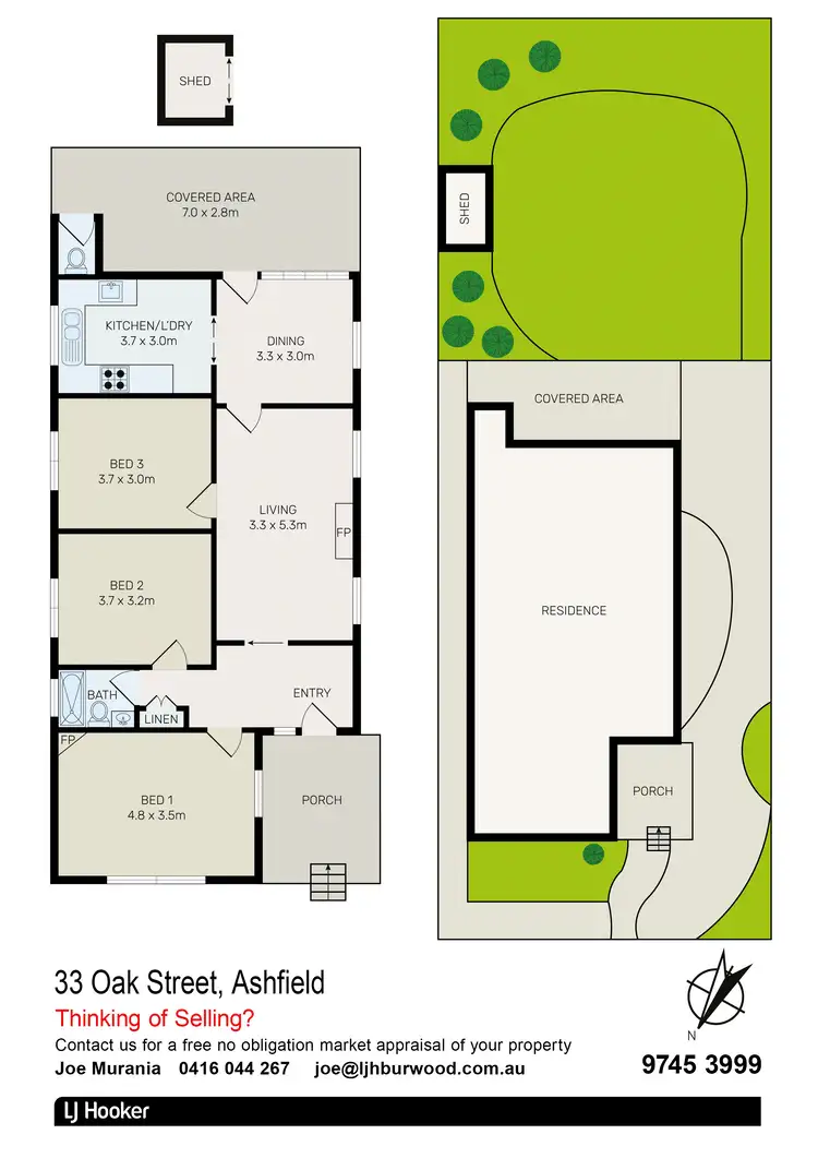 Floorplan of Homely house listing, 33 Oak Street, Ashfield NSW 2131